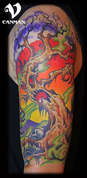 Tattoos - Halloween tree - 122467